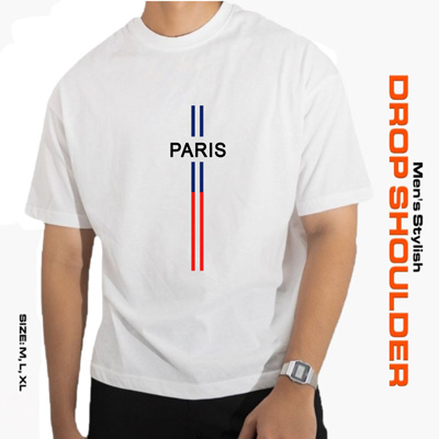 Premium quality drop shoulder t-shirt with a relaxed oversized fit, soft fabric, and modern streetwear style