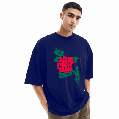 Premium quality drop shoulder t-shirt with a relaxed oversized fit, soft fabric, and modern streetwear style