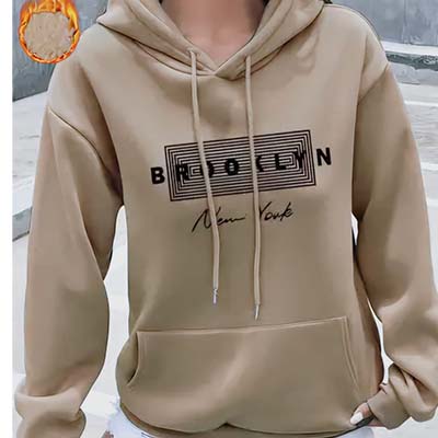 Women’s hoodie and trouser combo set with modern casual design